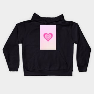 Angel Number 222 Heart Aura Kids Hoodie